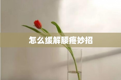 怎么缓解腰疼妙招