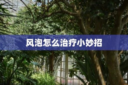 风泡怎么治疗小妙招