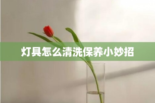 灯具怎么清洗保养小妙招
