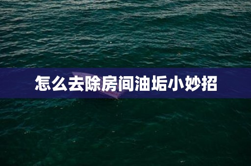 怎么去除房间油垢小妙招