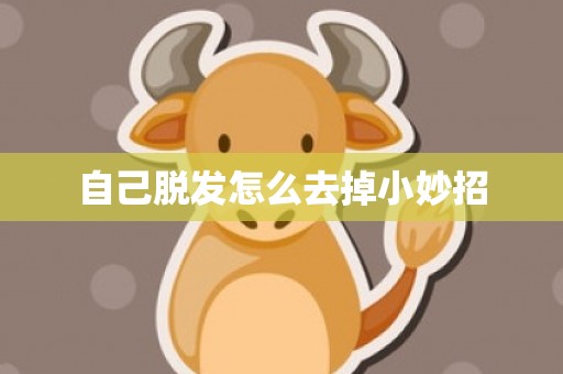 自己脱发怎么去掉小妙招