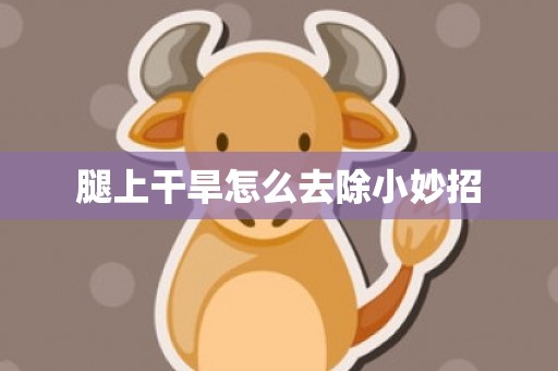 腿上干旱怎么去除小妙招