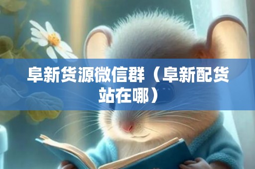 阜新货源微信群（阜新配货站在哪）