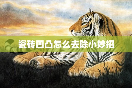 瓷砖凹凸怎么去除小妙招