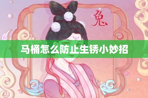 马桶怎么防止生锈小妙招