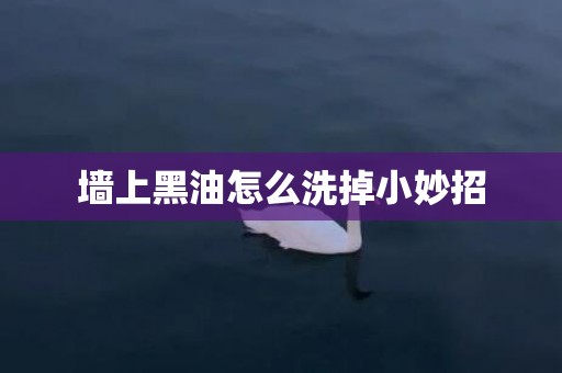 墙上黑油怎么洗掉小妙招