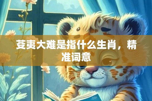 芟夷大难是指什么生肖，精准词意