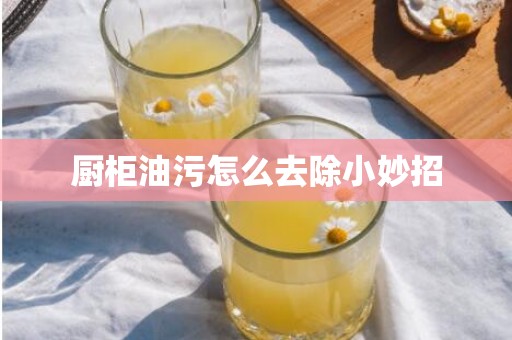 厨柜油污怎么去除小妙招