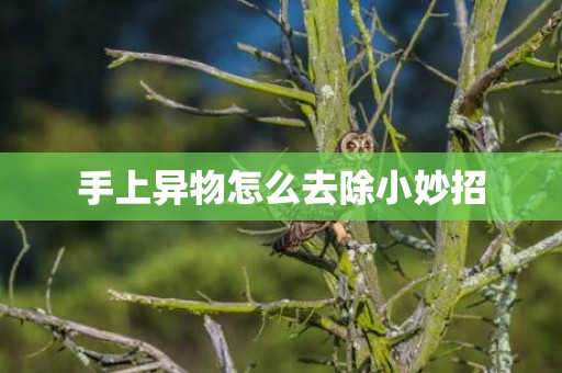 手上异物怎么去除小妙招