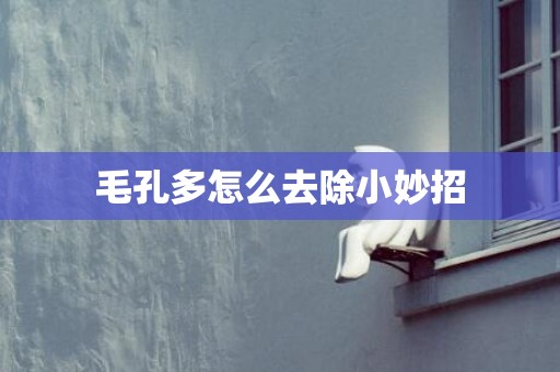 毛孔多怎么去除小妙招
