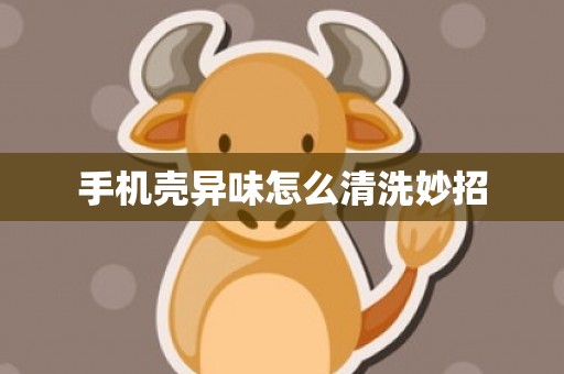 手机壳异味怎么清洗妙招