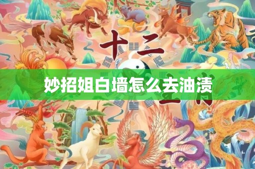 妙招姐白墙怎么去油渍