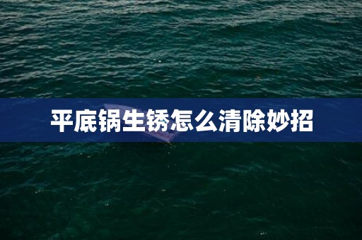 平底锅生锈怎么清除妙招