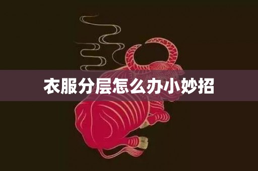衣服分层怎么办小妙招