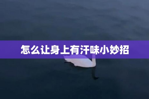 怎么让身上有汗味小妙招