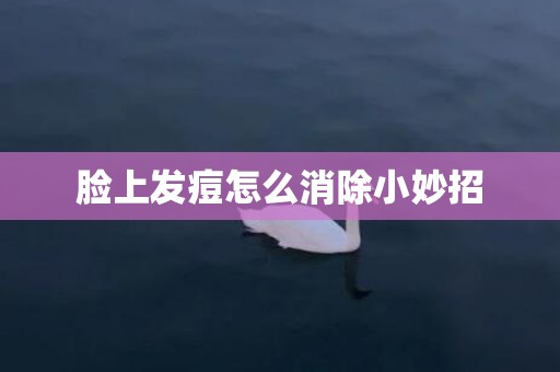 脸上发痘怎么消除小妙招