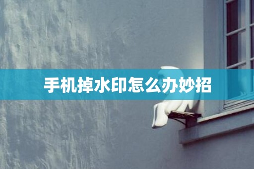 手机掉水印怎么办妙招