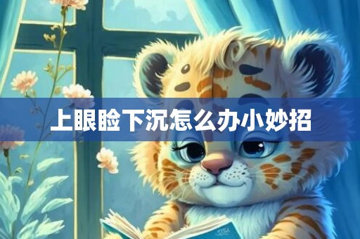 上眼睑下沉怎么办小妙招