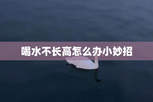 喝水不长高怎么办小妙招