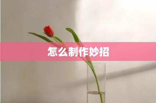 怎么制作妙招