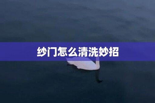 纱门怎么清洗妙招