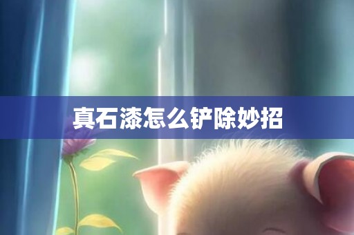 真石漆怎么铲除妙招