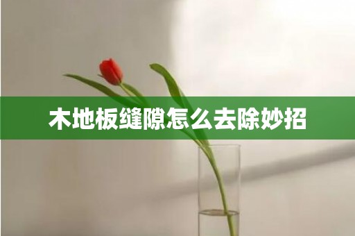 木地板缝隙怎么去除妙招