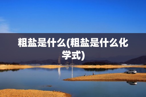 粗盐是什么(粗盐是什么化学式)