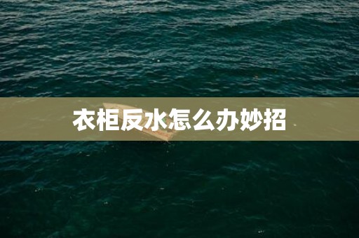 衣柜反水怎么办妙招
