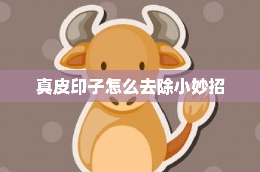 真皮印子怎么去除小妙招