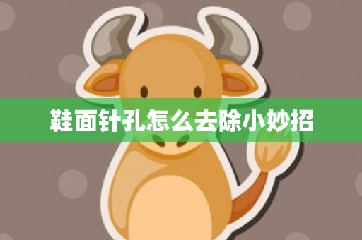 鞋面针孔怎么去除小妙招