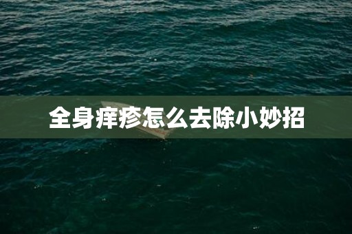全身痒疹怎么去除小妙招