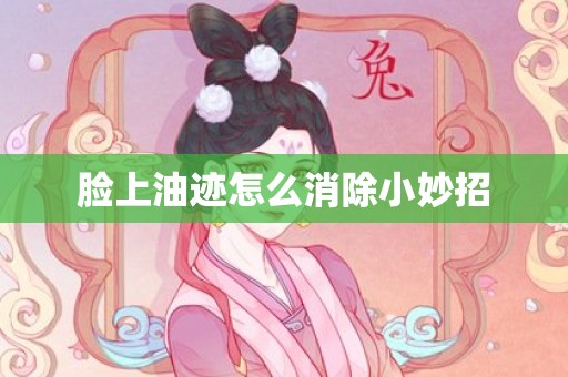 脸上油迹怎么消除小妙招