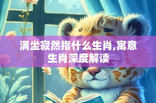 满坐寂然指什么生肖,寓意生肖深度解读