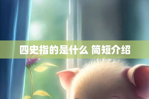 四史指的是什么 简短介绍