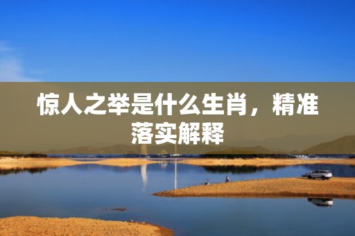 惊人之举是什么生肖，精准落实解释