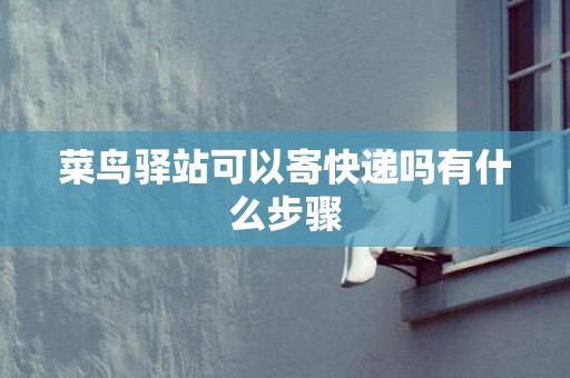 菜鸟驿站可以寄快递吗有什么步骤