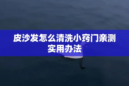 皮沙发怎么清洗小窍门亲测实用办法