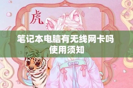 笔记本电脑有无线网卡吗 使用须知