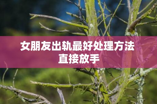 女朋友出轨最好处理方法 直接放手