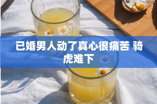 已婚男人动了真心很痛苦 骑虎难下