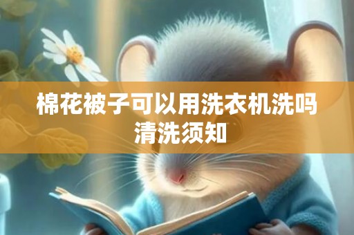 棉花被子可以用洗衣机洗吗 清洗须知