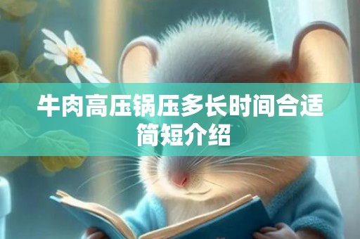 牛肉高压锅压多长时间合适 简短介绍