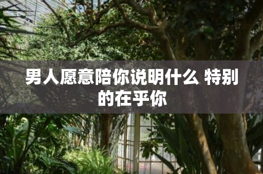 男人愿意陪你说明什么 特别的在乎你