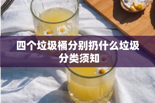 四个垃圾桶分别扔什么垃圾 分类须知
