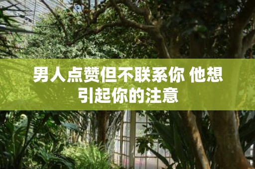 男人点赞但不联系你 他想引起你的注意