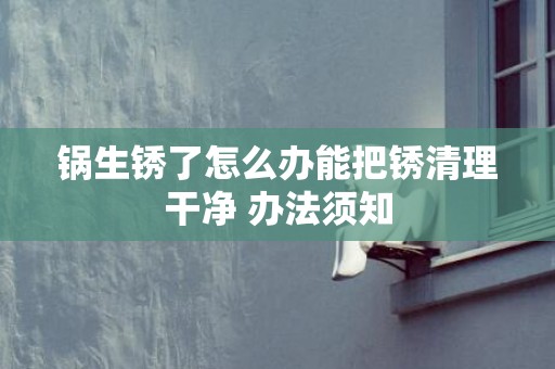 锅生锈了怎么办能把锈清理干净 办法须知