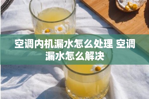 空调内机漏水怎么处理 空调漏水怎么解决