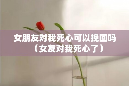 女朋友对我死心可以挽回吗（女友对我死心了）