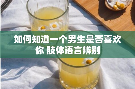 如何知道一个男生是否喜欢你 肢体语言辨别